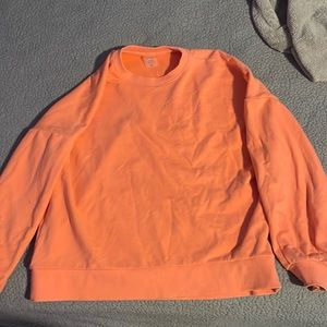 Orangey/pink crew neck
